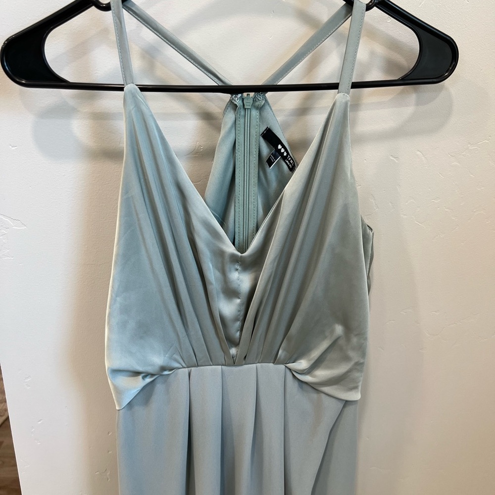 ASOS Petite Sage Green Bridesmaid Dress